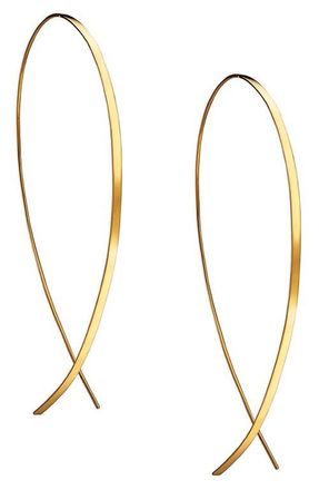 Lana Jewelry 14K Gold Large Flat Upside Down Hoop Earrings in Yellow Gold at Nordstrom