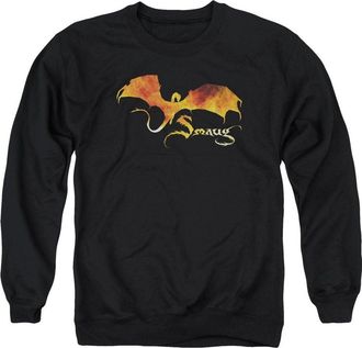 Gildan Hobbit Smaug On Fire Adult Crewneck Sweatshirt