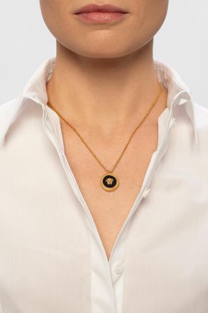 Versace Medusa Head Necklace, Womens, Gold