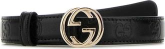 Gucci Black Logo Buckle Belt