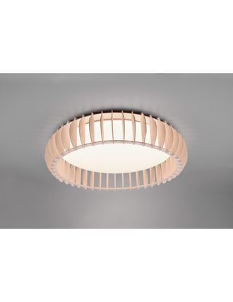 Reality Plaf&oacute;n De Madera Natural Led 38w Dimmer Monte Trio Iluminaci&oacute;n