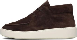 Nubikk Schoenen, Heren, Bruin, 45 EU, Su&egrave;de, Bruine Su&egrave;de Lage Sneakers