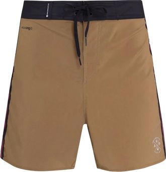 Osklen side-stripe bermuda shorts - men - Spandex/Elastane/Polyester - 38 - Brown