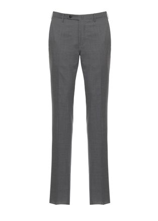 Incotex Grey Super 130S Virgin Wool Chino Pants