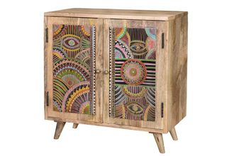 Giner&Colomer C&oacute;moda madera de mango natural y multicolor