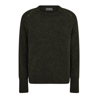 Mos Mosh Morbid Maglione a Maglia con Maniche Lunghe - - Knitwear - Donna - Verde - M