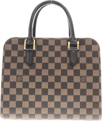 Louis Vuitton Pre-owned Handbags, male, Brown, Size: ONE SIZE Pre-owned Damier Triana Coated Canvas Handbag