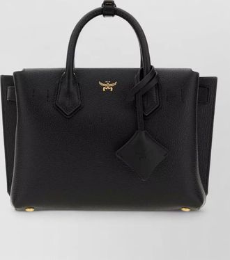 MCM small leather tote bag top handles