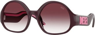 Diesel DL3022U 20528H Womens Sunglasses Purple Size 55