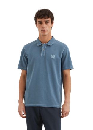 Marc O'Polo Poloshirt MARC OPOLO, Herren, Gr. M, grau (storm), Piqu&eacute;, Obermaterial: 100% Baumwolle, regular fit, Shirts Poloshirt