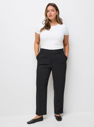 Contemporaine Womens Universal textured crepe dress pant Fit: Semi-slim leg, mid rise