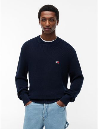 Tommy Hilfiger Mens Tommy Jeans Crewneck Sweater - Navy - XXL
