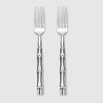 Gucci Forks With Bamboo Motif, Set Of Two, Black
