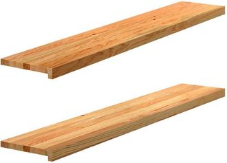 vidaXL Vidaxl - Window Sills 2 pcs Light Brown 140x25x2 cm Solid Wood Oak