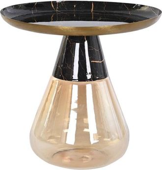 DKD Home Decor Mesa Auxiliar Dkd Home Decor Cristal Bicolor Hierro (60 X 60 X 57 Cm) 8424002012502 S3040445 Dkd Home Decor