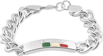 Pompeii3 Mens Single Tone Italian Identity 8 12mm Bracelet