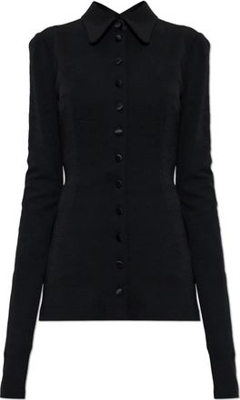 Dolce & Gabbana Camicia in Jersey di Lana - - Blouses & Shirts - Donna - Nero - L