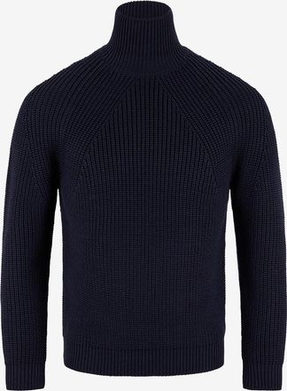 Batoner Gerippter Rollkragenpullover Signature