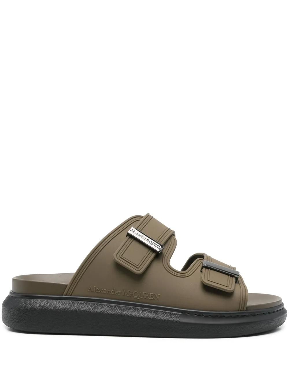 【ALEXANDER MCQUEEN】 Leather sandals with fringe Alexander McQueen | Black leather fringes mules | Savannahs
