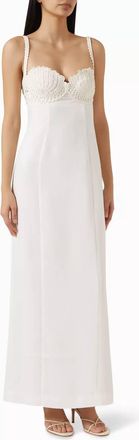 Clea Lucinda Bralette Dress In Off White