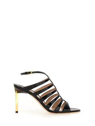 Tom Ford Black Solid Sandals