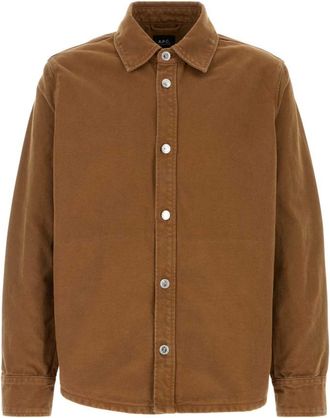 A.P.C. Brown Button Down Jacket