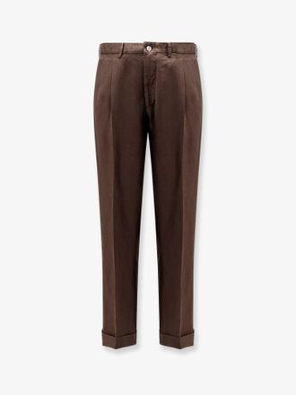 Nugnes Clark-Fu linen trousers - NUGNES 1920 - gender_Man