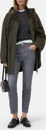 Closed Skinny Pusher Jeans In Mid Grey