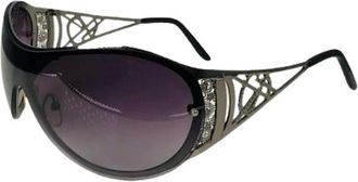 Saint Laurent Pre-owned Accessories, female, Purple, Size: ONE SIZE Pre-owned Metal Sunglasses