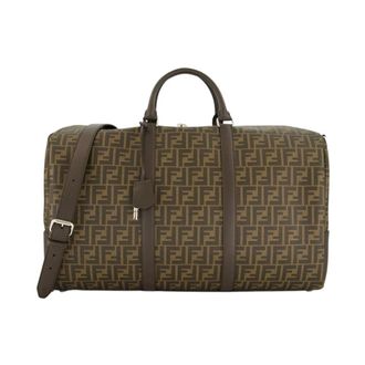 Fendi Heren, Tassen, Bruin, Maat: ONE Size Katoen