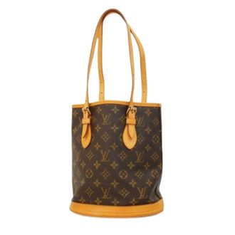 Louis Vuitton Pre-owned Bucket Bags, female, Brown, Size: ONE SIZE Pre-owned Monogram Bucket PM Tote Bag