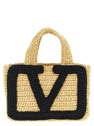 Valentino Garavani Vivasuperstar Tote Beige-Donna