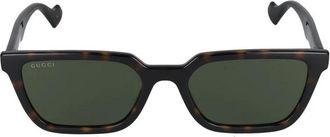 Gucci Gg 1539S Zonnebril - Heren - Zonnebrillen - Bruin - 55 MM - Accessoires