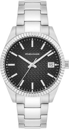 Spears & Walker Mens Quarzuhr - Silver Stainless Steel - One Size