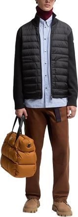 Moncler Wool-Blend Padded Down Jacket - Black