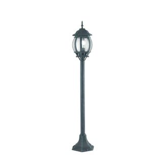 Netlighting SANTIAGO Outdoor 110cm Bollard Black Green IP44 110.7x15.5cm | Size: 110.7x15.5 cm