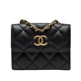 Chanel Pre-owned Mini Flap Bag - Dames - Pre-owned - Zwart - Maat: ONE Size Zijde