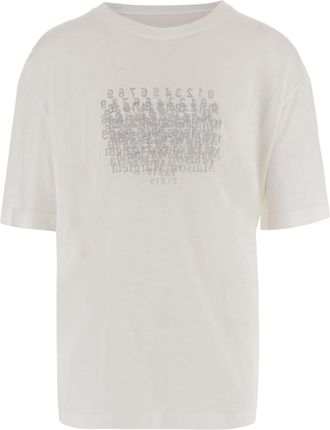 Maison Margiela Cotton T-Shirt with Graphic Print Design