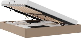 vidaXL Estructura De Cama Ottoman Capuchino 180 X 200 Cm Vidaxl