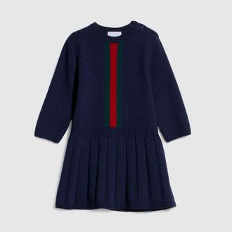 Gucci Kids - Wool Dress, Blue