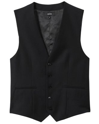 Reiss Aspire Plain Weave Wool Waistcoat