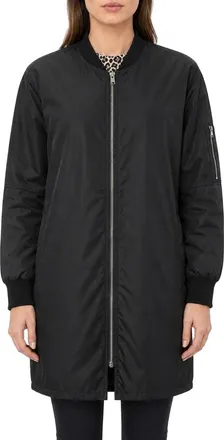Pinko Oversized Bomber Coat - Black