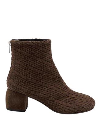 AGL Tina Ankle Boot in Green Suede