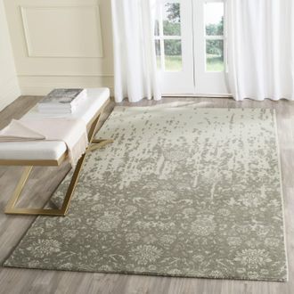 Safavieh Restoration Vintage Hand Made Area rug, Light Sage / Grey Transitional Style Non-Shedding