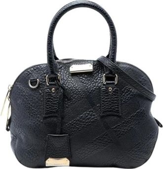 Burberry Pre-owned Handbags, female, Black, Size: ONE SIZE Pre-owned The Orchard Satchel