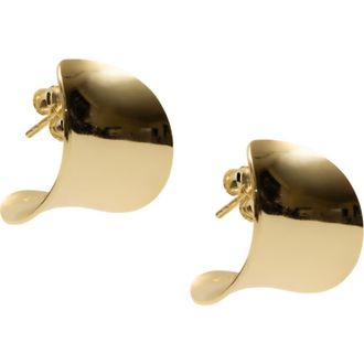Argento Vivo Wide Sculptural Hoop Earrings in Gold at Nordstrom