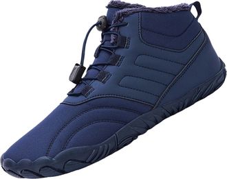 Generic Ankle Boots for Men UK, Winter Boot Lace Up Snow Boots Thicken Warm Boot Lightweight Sports Shoes Breathable Flats Shoe Slip-Resistant Walking Shoes C