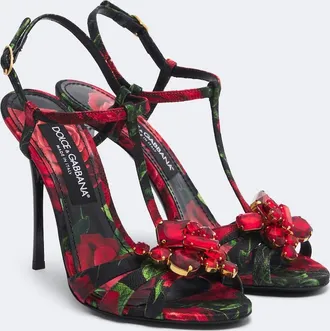 Dolce & Gabbana Embellished floral sandals