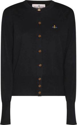 Vivienne Westwood Bea Cardigan - Dames - Vesten - Zwart - XS - Katoen - Truien & Vesten