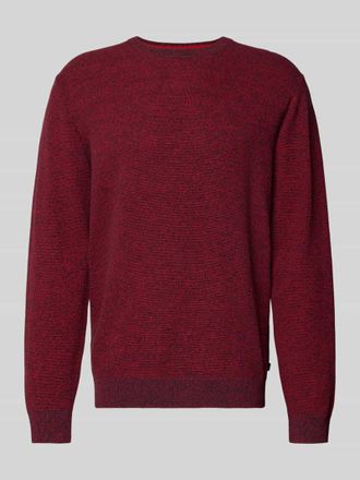 Tom Tailor Regular Fit Strickpullover aus reiner Baumwolle in Rot, Größe XL